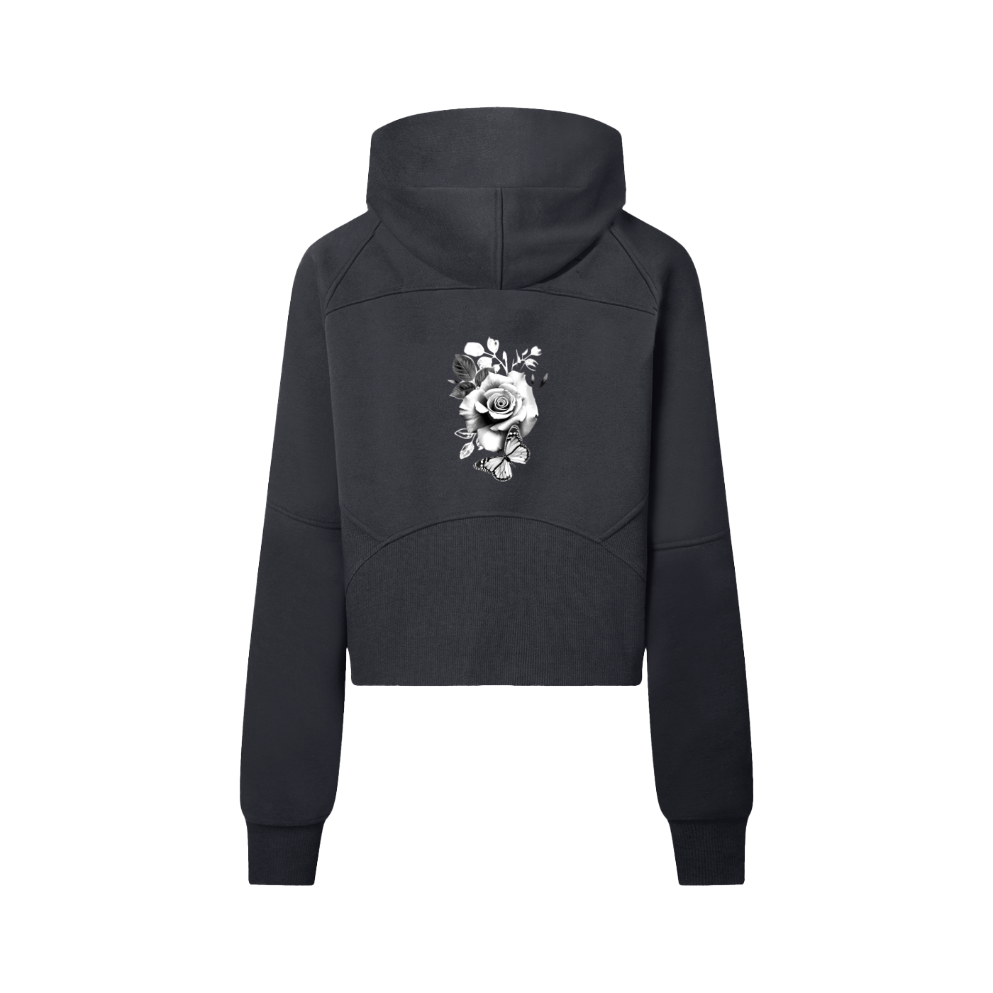 Cropped Half-Zip Hoodie