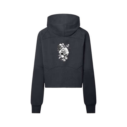 Cropped Half-Zip Hoodie