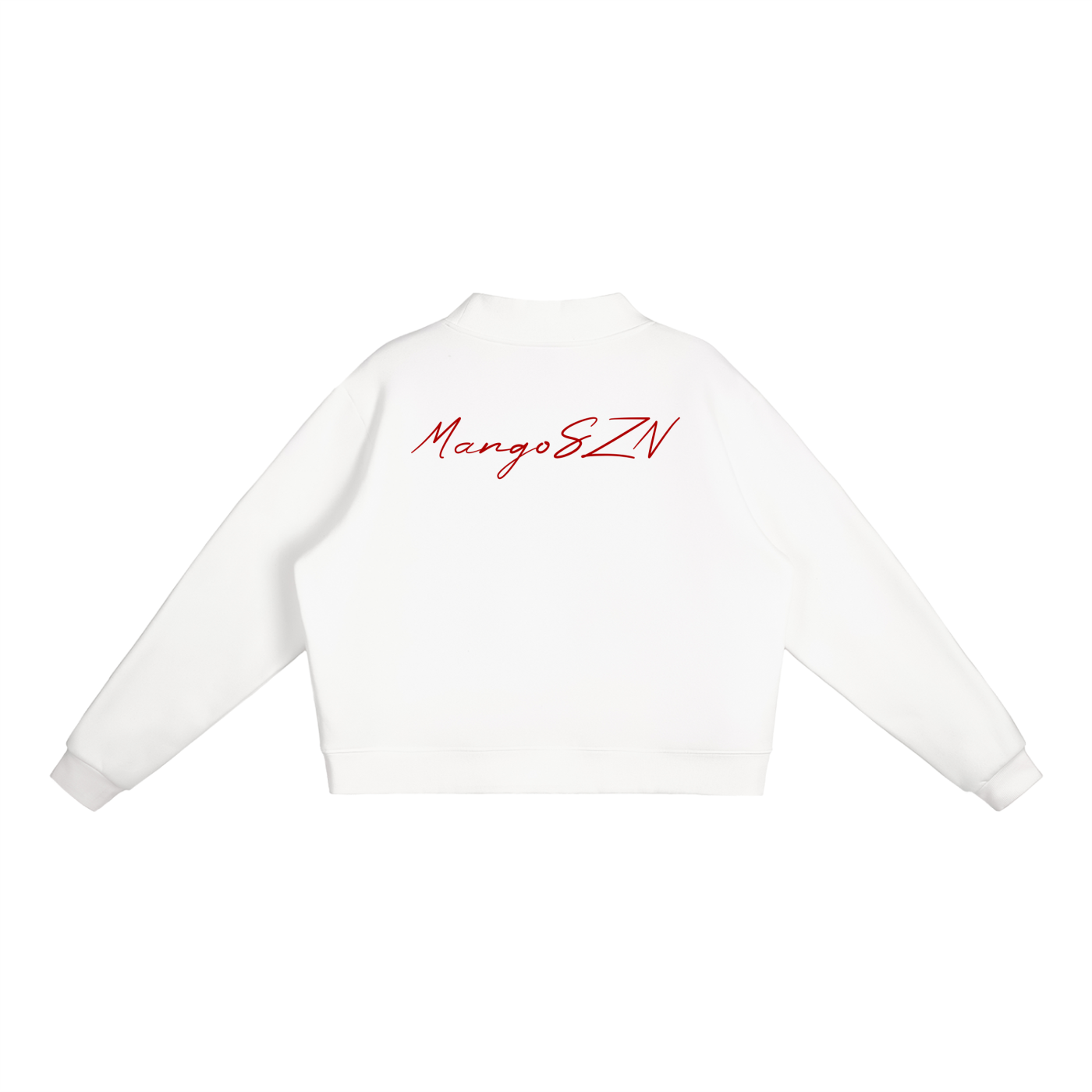Essential Fleece Mock-Neck Crew Sweatshirt