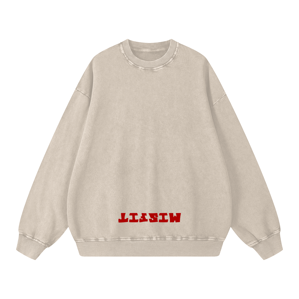 Snow Washed Oversized Sweatshirt