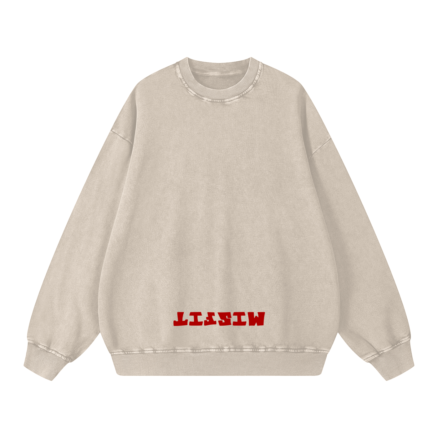 Snow Washed Oversized Sweatshirt