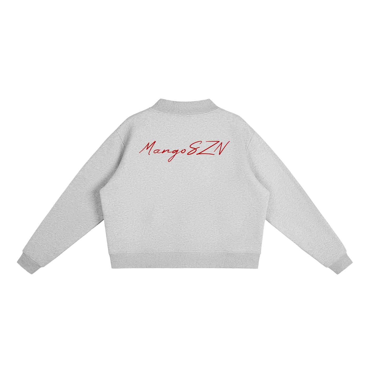 Essential Fleece Mock-Neck Crew Sweatshirt