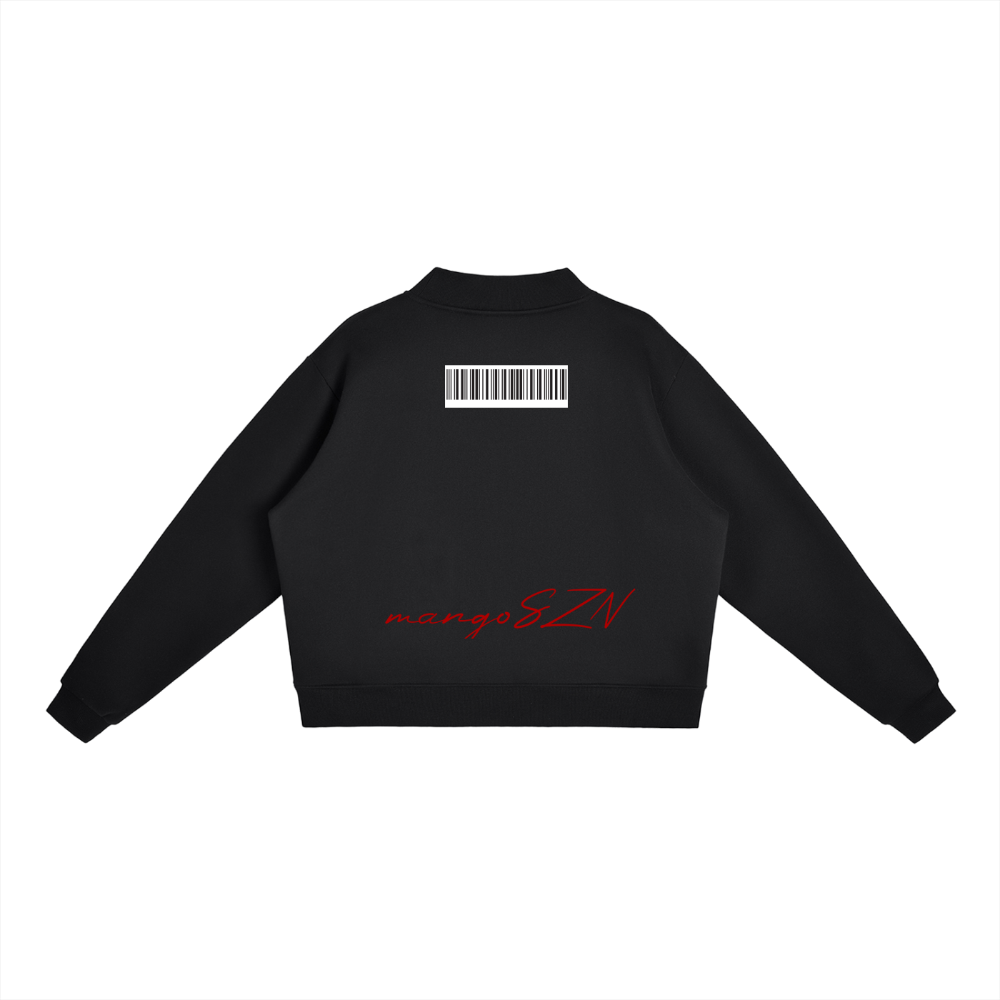 Essential Fleece Mock-Neck Crew Sweatshirt